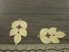 Lehtiriipus, 31x19mm, vaaleakulta, 1kpl