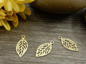 Lehtiriipus, 11x5mm, vaaleakulta, 1kpl