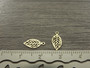 Lehtiriipus, 11x5mm, vaaleakulta, 1kpl