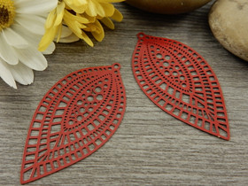 Kuvioriipus, 45x24mm, punainen, 1kpl