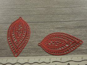 Kuvioriipus, 45x24mm, punainen, 1kpl