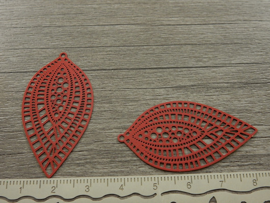 Kuvioriipus, 45x24mm, punainen, 1kpl