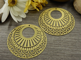 Ympyräriipus/ linkki, 38x35mm, keltainen, 1kpl 