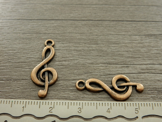 Nuottiriipus, 26x10mm, kupari, 1kpl