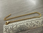 Ankkuriketju/valmisketju, 2.2x1.5x0.3mm/ 45cm, PVD/ kulta/rst, 1kpl