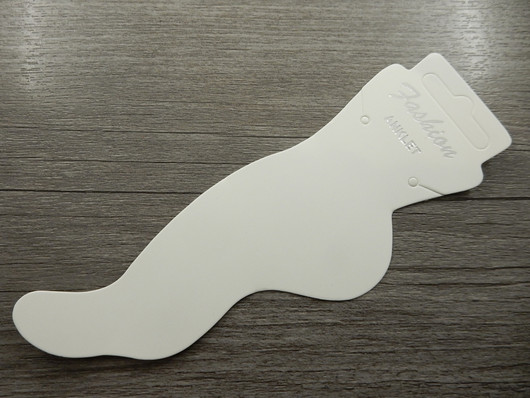 Nilkkakorukortti, 15.5x5cm, valkoinen, 1kpl