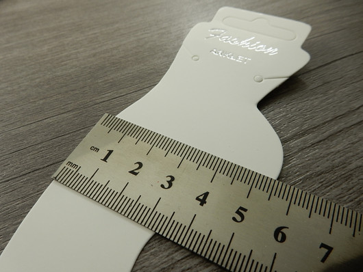 Nilkkakorukortti, 15.5x5cm, valkoinen, 1kpl