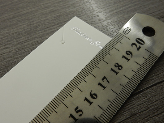 Korukortti, 19.5x4cm, valkoinen, 1kpl