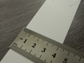 Korukortti, 19.5x4cm, valkoinen, 1kpl