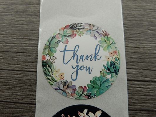 Thank you tarra kukat, 25mm, moniväri, 10kpl