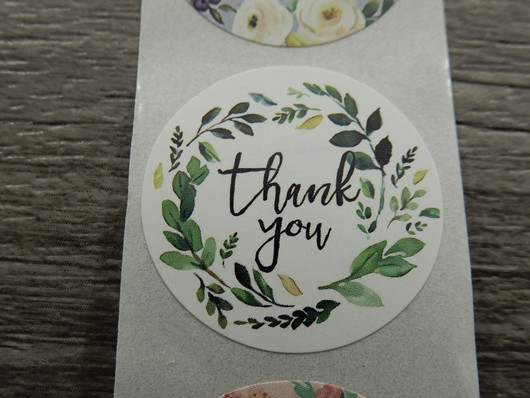 Thank you tarra kukat, 25mm, moniväri, 10kpl