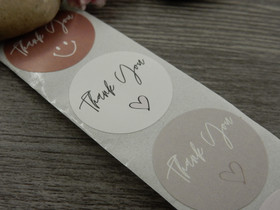 Thank you tarra, 25mm, moniväri, 10kpl