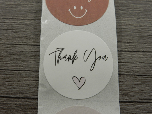 Thank you tarra, 25mm, moniväri, 10kpl