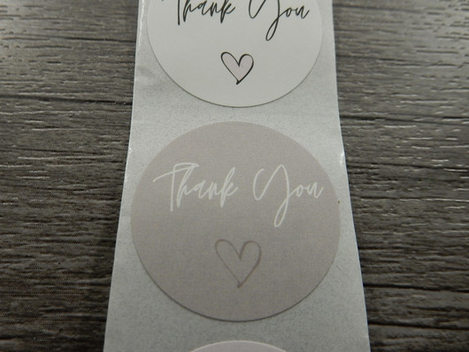 Thank you tarra, 25mm, moniväri, 10kpl