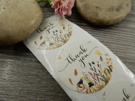 Thank you tarra, 25mm, moniväri, 10kpl