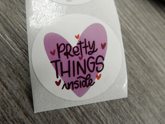 Pretty things inside tarra, 25mm, pinkki, 10kpl