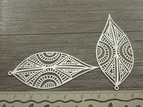 Kuvioriipus, 58x25mm, kromi, 1kpl