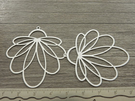 Kukkariipus, 45x41mm, valkoinen, 1kpl