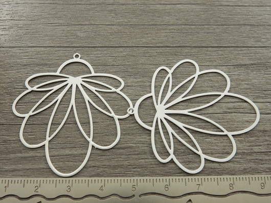 Kukkariipus, 45x41mm, valkoinen, 1kpl