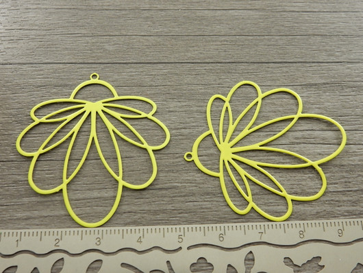 Kukkariipus, 45x41mm, keltainen, 1kpl