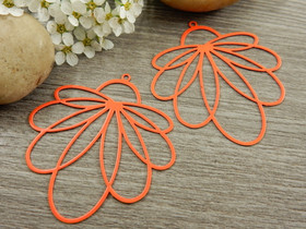 Kukkariipus, 45x41mm, oranssi, 1kpl