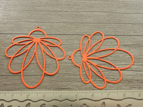 Kukkariipus, 45x41mm, oranssi, 1kpl