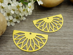 Puoliympyräriipus, 31x17mm, keltainen, 1kpl