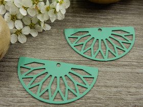 Puoliympyräriipus, 31x17mm, mintunvihreä, 1kpl