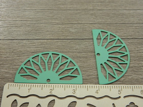 Puoliympyräriipus, 31x17mm, mintunvihreä, 1kpl