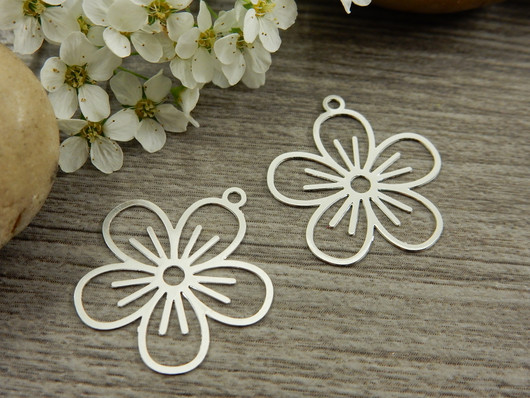 Kukkariipus, 22x20mm, kirkashopea, 1kpl