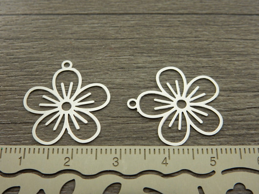 Kukkariipus, 22x20mm, kirkashopea, 1kpl