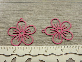 Kukkariipus, 22x20mm, fuksia, 1kpl