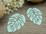 Lehtiriipus, 28x20mm, turkoosi, 1kpl