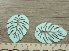 Lehtiriipus, 28x20mm, turkoosi, 1kpl