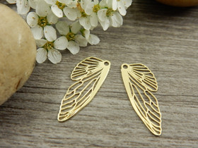 Siipiriipus, 20x8mm, vaaleakulta, 1kpl