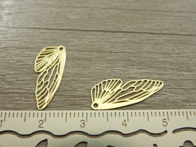 Siipiriipus, 20x8mm, vaaleakulta, 1kpl