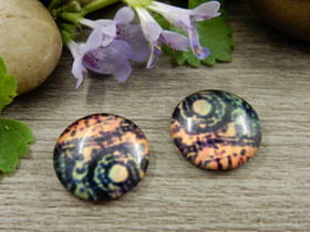 Kapussi kuvio, 16mm, moniväri, 1kpl