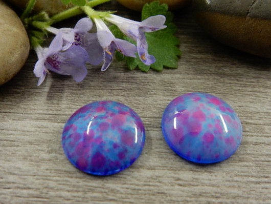 Kapussi kuvio, 16mm, sini-liila, 1kpl