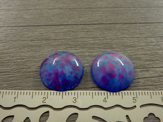 Kapussi kuvio, 16mm, sini-liila, 1kpl