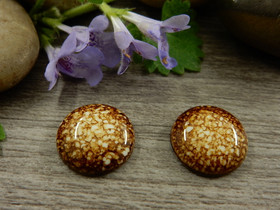 Kapussi kuvio, 14mm, ruskea, 1kpl