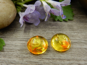 Kapussi kuvio, 10mm, kelta-oranssi, 1kpl