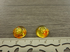 Kapussi kuvio, 10mm, kelta-oranssi, 1kpl