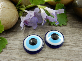 Kapussi pahansilmä, 12mm, sininen, 1kpl