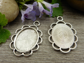 Kapussipohja, 13x18mm, kromi, 1kpl