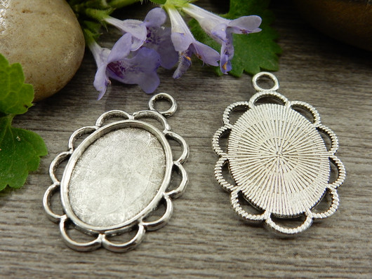 Kapussipohja, 13x18mm, kromi, 1kpl