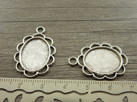 Kapussipohja, 13x18mm, kromi, 1kpl