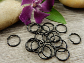 Välirengas, 8x0.7mm, avattava, musta, 50kpl