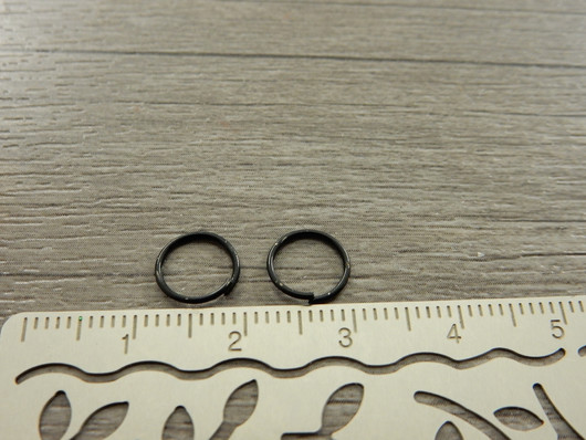 Välirengas, 8x0.7mm, avattava, musta, 50kpl