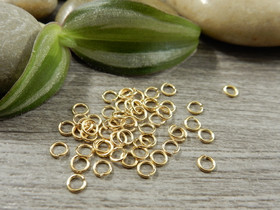 Välirengas, 3x0.5mm, avattava, 18K/vaaleakulta/rst, 10kpl