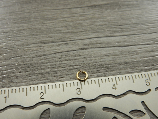 Välirengas, 3x0.5mm, avattava, 18K/vaaleakulta/rst, 10kpl